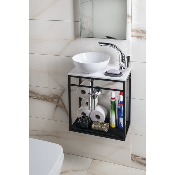 Iš keramikos apvalios formos praustuvas baltos spalvos ø 28 cm Aster – Sapho-image-3