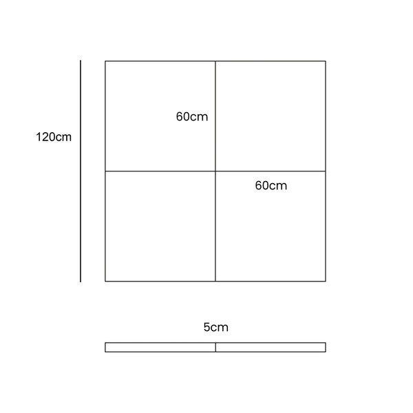 Dramblio kaulo spalvos vaikų žaidimų kilimėlis 120x120 cm – Meowbaby-image-1