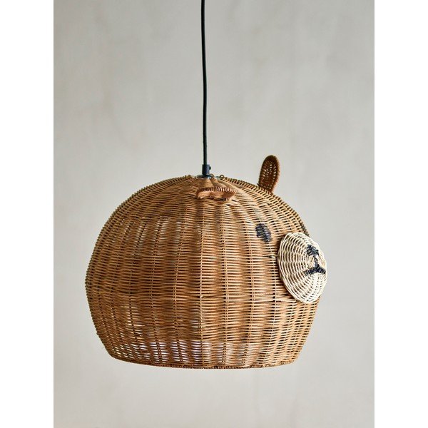 Rudos spalvos vaikiškas šviestuvo gaubtas ø 40 cm Lilu – Bloomingville Mini-image-2