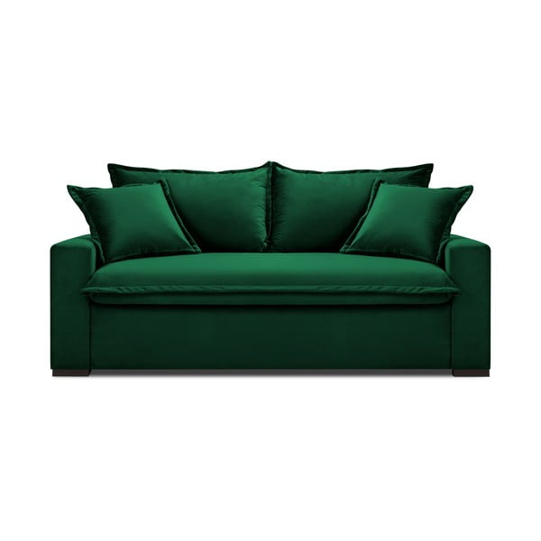 Tamsiai žalia sofa-lova Kooko Home Mezzo