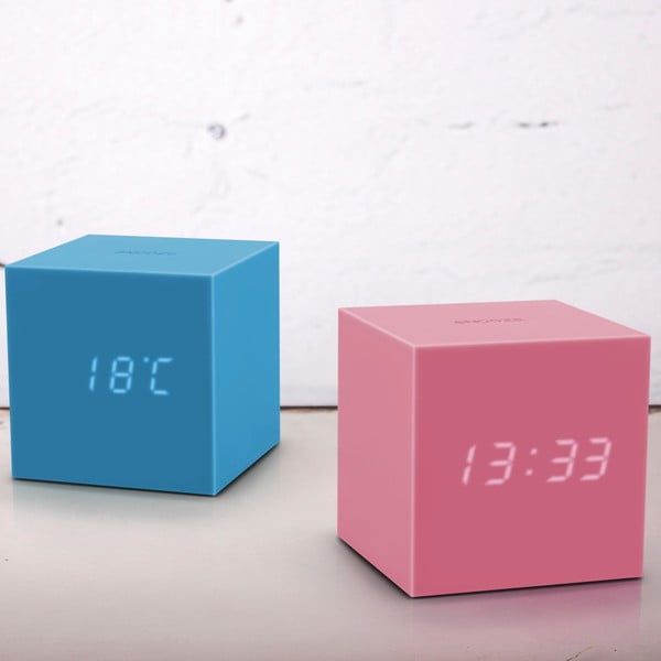 Žydrai mėlynas LED žadintuvas Gingko Gravity Cube-image-1