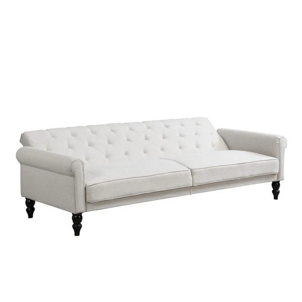 Kreminės spalvos reguliuojama/sulankstoma sofa 222 cm Tyne – Støraa-image-3