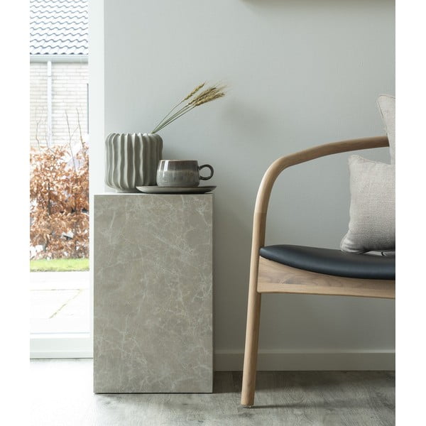 Šoninis stalas su marmuro dekoru 30x30 cm Prague – House Nordic-image-1