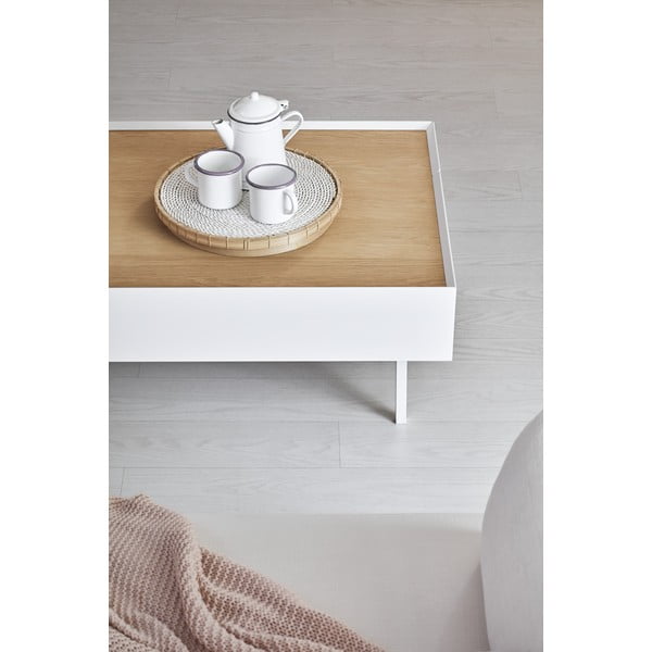Baltas žurnalinis staliukas Teulat Arista-image-2