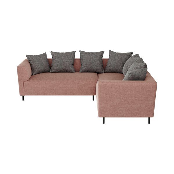 Rožinė kampinė sofa Ghado Nosto, dešinysis kampas-image-2