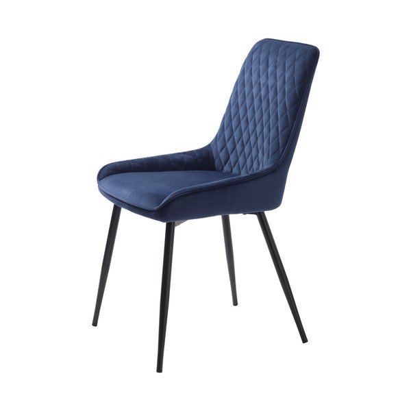 Mėlyno aksomo valgomojo kėdė Milton - Unique Furniture-image-1