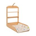 Natūralios spalvos prie sienos tvirtinamas vystymo stalas iš bukmedžio Waldhochzeit – Roba