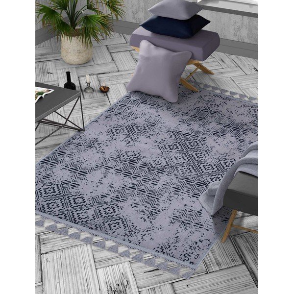 Pilkas plaunamas kilimas 150x80 cm - Vitaus-image-1