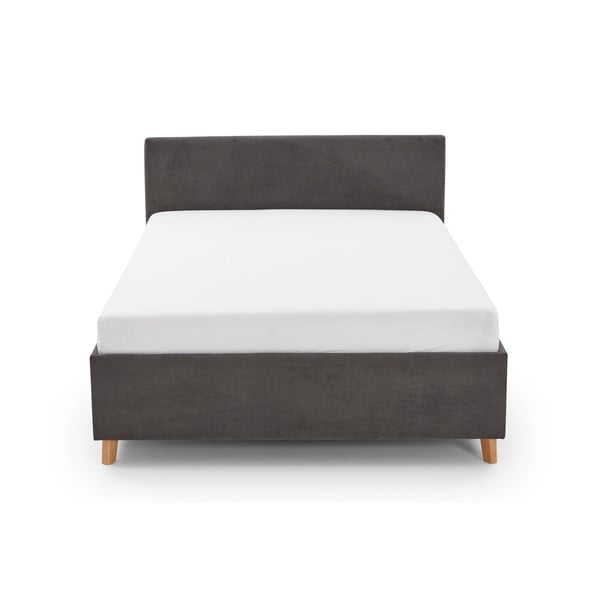 Antracito spalvos iš audinio vaikiška lova su sandėliavimo vieta su lovos grotelėmis 140x200 cm Cool – Meise Möbel-image-4