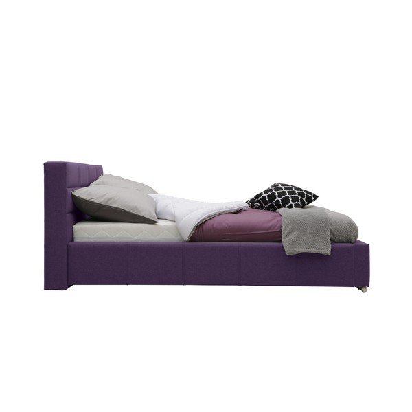 Violetinė dvigulė lova Mazzini Beds Reve, 160 x 200 cm-image-4