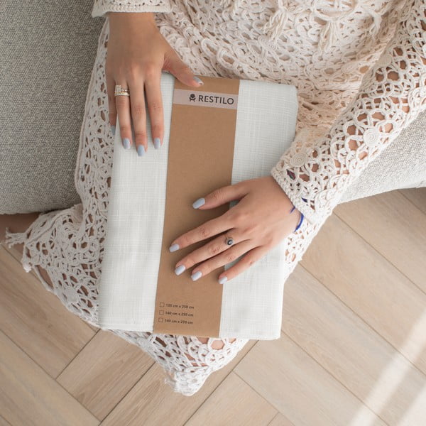 Kreminės spalvos užuolaida 140x250 cm Valeta – Restilo-image-4