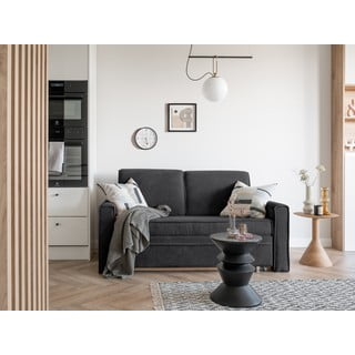 Tamsiai pilka sofa lova 168 cm Lucky Lucy - Miuform