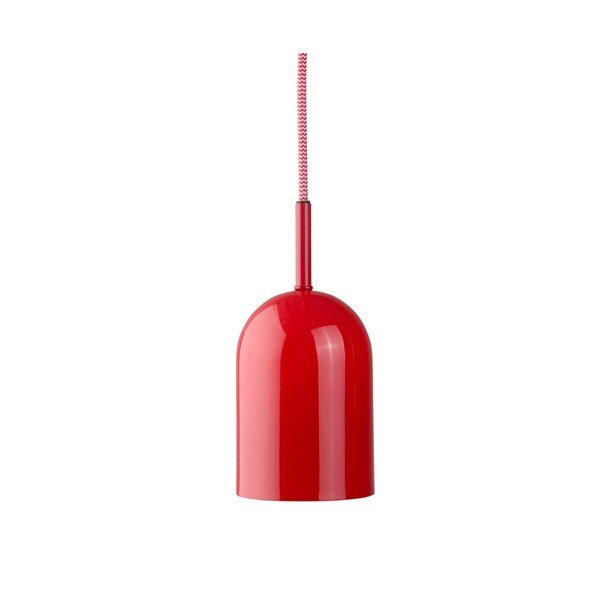 Raudonos spalvos iš metalo kabantis šviestuvas ø 10 cm Ara – Jotex
