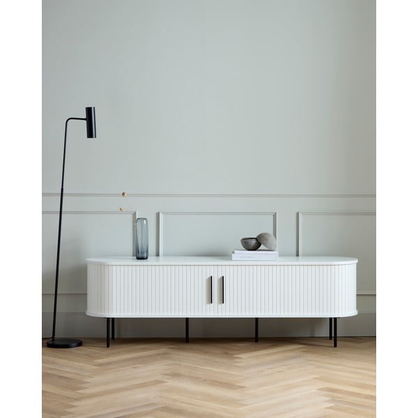 TV spintelė baltos spalvos 180x56x45 cm Nola – Unique Furniture-image-1