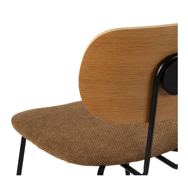 Valgomojo kėdės rudos spalvos/natūralios spalvos 4 vnt. Cleo – Ixia-image-4