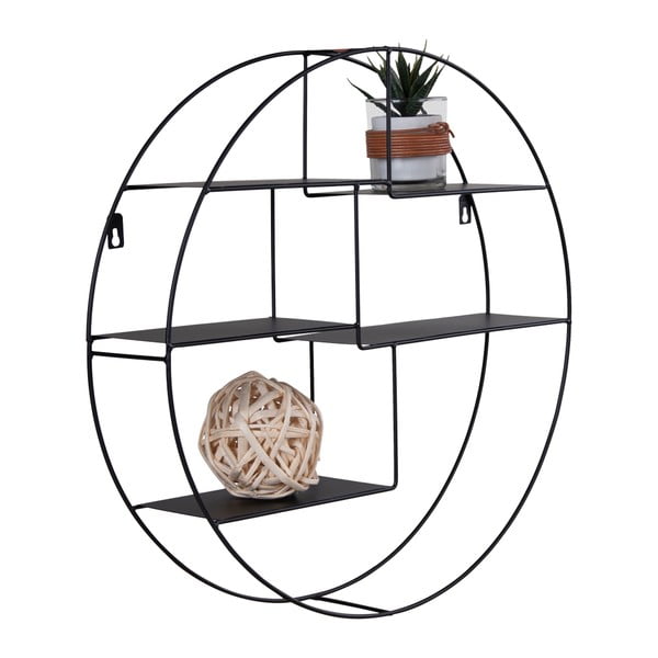 Juoda dviaukštė metalinė lentyna Genk - House Nordic-image-2