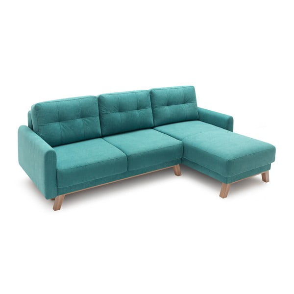 Turkio spalvos sofa-lova Bobochic Paris Balio, dešinysis kampas-image-3
