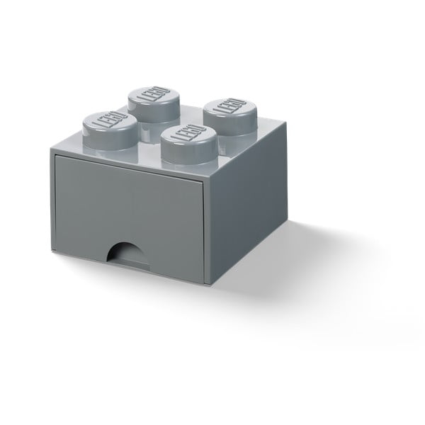 Tamsiai pilka vaikiška daiktų saugojimo dėžė su stalčiumi LEGO®