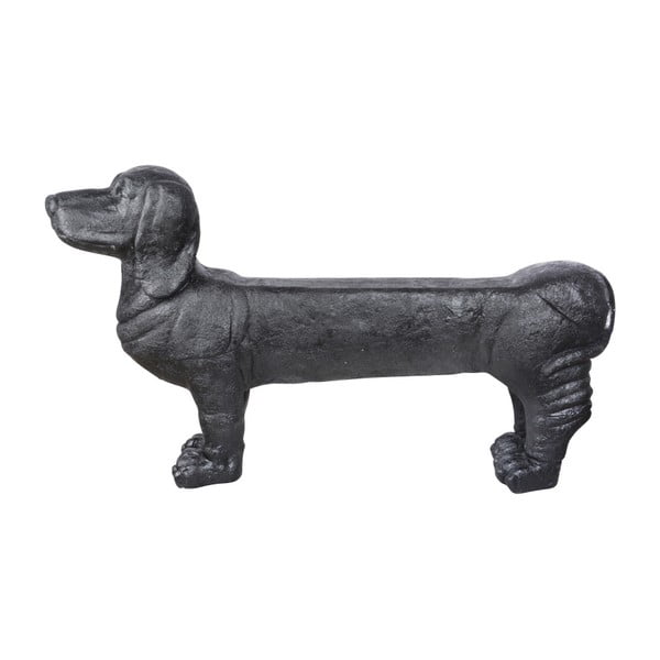 Sodo suoliukas juodos spalvos Dachshund – Esschert Design-image-3