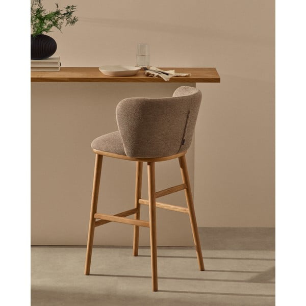 Baro taburetė šviesiai rudos spalvos (sėdynės aukštis 65 cm) Ciselia – Kave Home-image-1