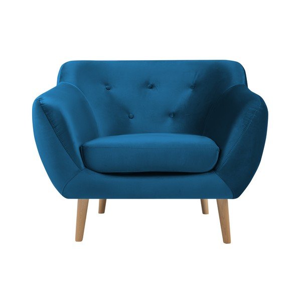 Mėlynas fotelis Mazzini Sofas Amelie