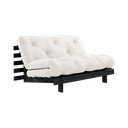 Sulankstoma sofa kreminės spalvos 140 cm Roots Black Night – Karup Design