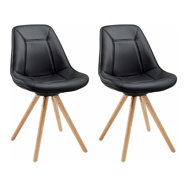 2 juodų valgomojo kėdžių rinkinys "Støraa Mel