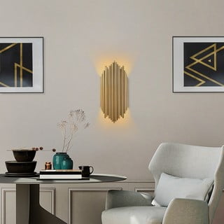 Sieninė lempa auksinės spalvos Kara – Opviq lights