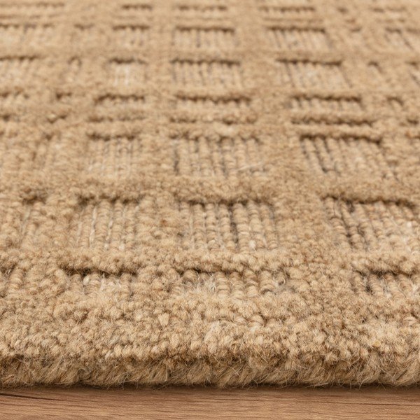 Rankų darbo smėlio spalvos iš vilnos mišinio kilimas 160x230 cm Thatch Honey – Asiatic Carpets-image-4