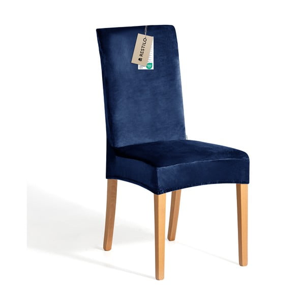 Mėlynos spalvos įtempiami kėdėms baldų apmušalai 4 vnt. 48 cm Sento – Restilo-image-3