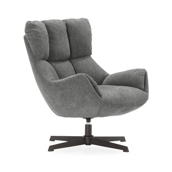 Pilkos spalvos krėslas Odette – Marckeric