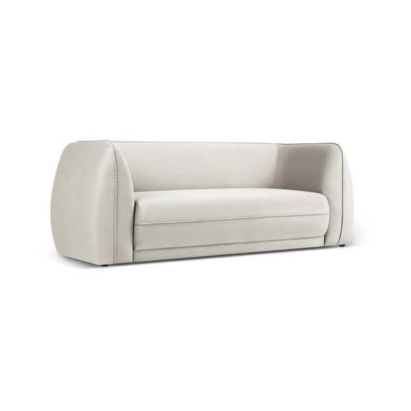 Sofa smėlio spalvos iš velveto 190 cm Lando – Micadoni Home-image-2