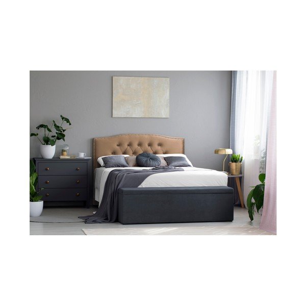 Tamsios smėlio spalvos galvūgalis Mazzini Sofos Cloves, 200 x 120 cm-image-2