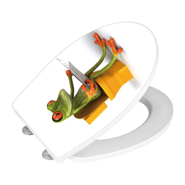 Lengvai užsidaranti tualeto sėdynė Wenko Frog News, 45 x 38,8 cm-image-4