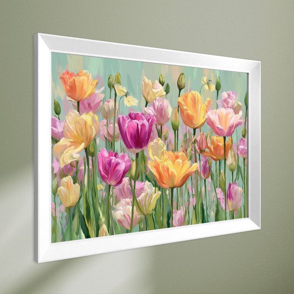 Spausdintas paveikslas su rėmeliu 75x56 cm Spring Tulip – Styler-image-4