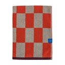 Oranžinės spalvos/smėlio spalvos iš frote audinio iš organiškos medvilnės vonios rankšluostis 70x133 cm Retro – Mette Ditmer Denmark