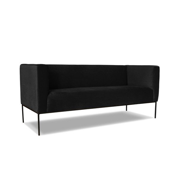 Juoda trijų vietų sofa "Windsor & Co. Sofos Neptūnas-image-1