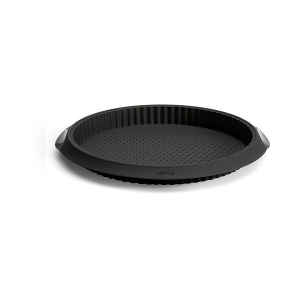 Lékué juoda silikoninė kiche forma su skylutėmis, ⌀ 28 cm