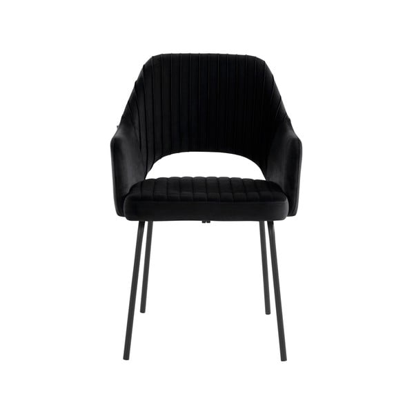 Juodo aksomo valgomojo kėdės, 2 vnt. Britney - Støraa-image-1