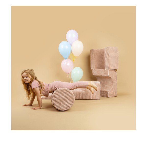 Turkio spalvos iš velveto putų žaidimų aikštelė 5 vnt. aukštis 30 cm 250x45 cm Montessori – Meowbaby-image-3