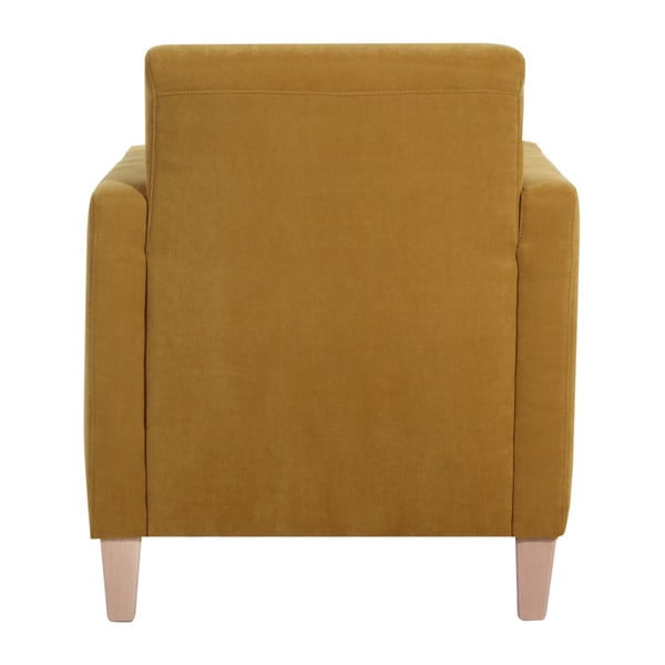 Geltonas fotelis Max Winzer Milla Velor-image-1