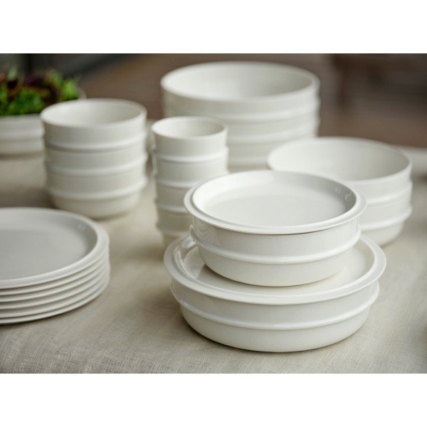 Kreminės spalvos iš porceliano  mažas dubuo 400 ml Eau – Zone-image-4