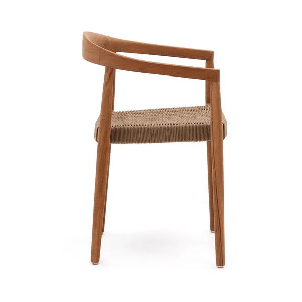 Natūralios spalvos medžio masyvo sodo kėdės 4 vnt. Ydalia – Kave Home-image-2