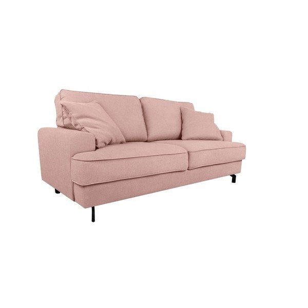 Rožinė trijų vietų sofa "Kooko Home Salsa-image-2