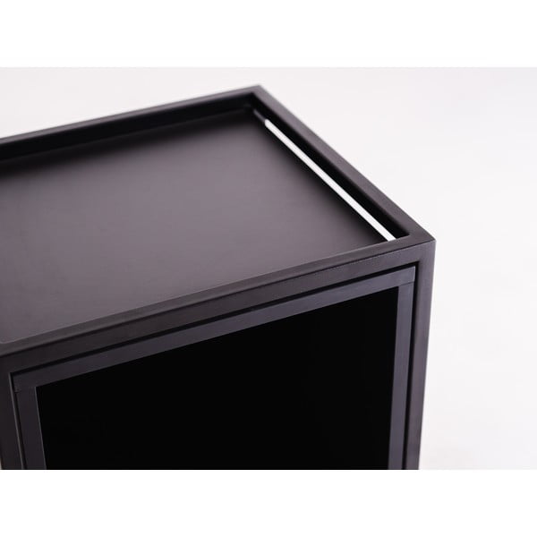 Juoda knygų spinta 45x102 cm Skap - CustomForm-image-4