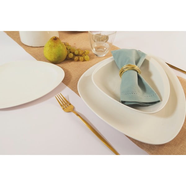 Desertinės iš porceliano  lėkštės baltos spalvos 6 vnt. Carrara – Villa Altachiara-image-3