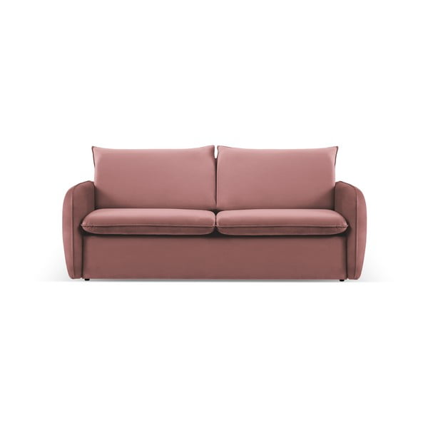 Sulankstoma sofa rožinės spalvos iš velveto 214 cm Vienna – Cosmopolitan Design