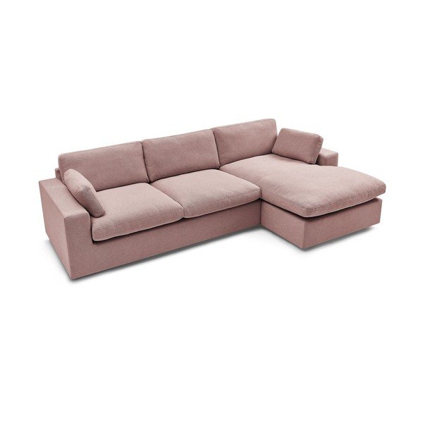 Rožinės spalvos kampinė sofa Belair – Bobochic Paris-image-3