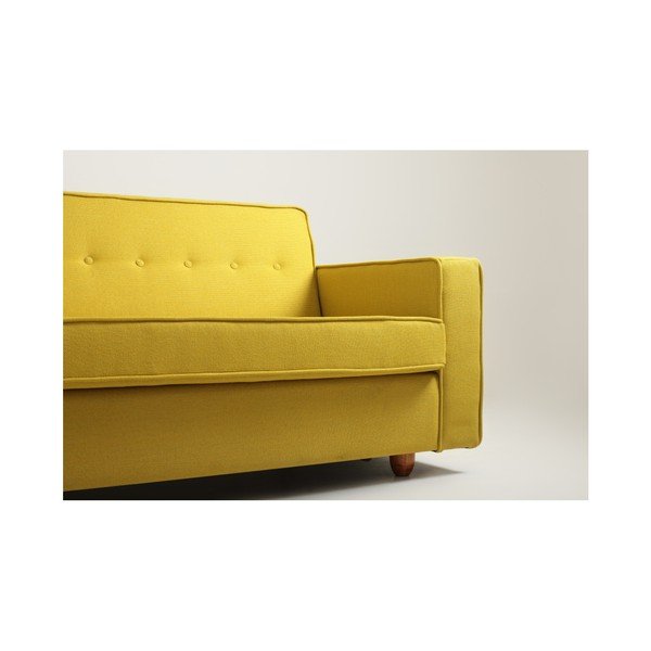 Geltonos spalvos dvivietė sofa "Custom Form Zugo-image-4