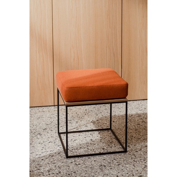 Juodos spalvos iš audinio taburetė Feo – noo.ma-image-3